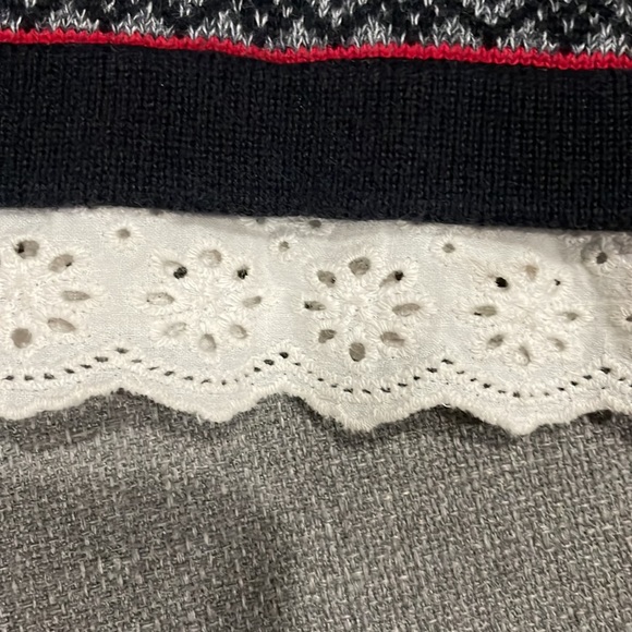 Hanna Andersson Gray Black Snowflake Sweater dress - Picture 11 of 12